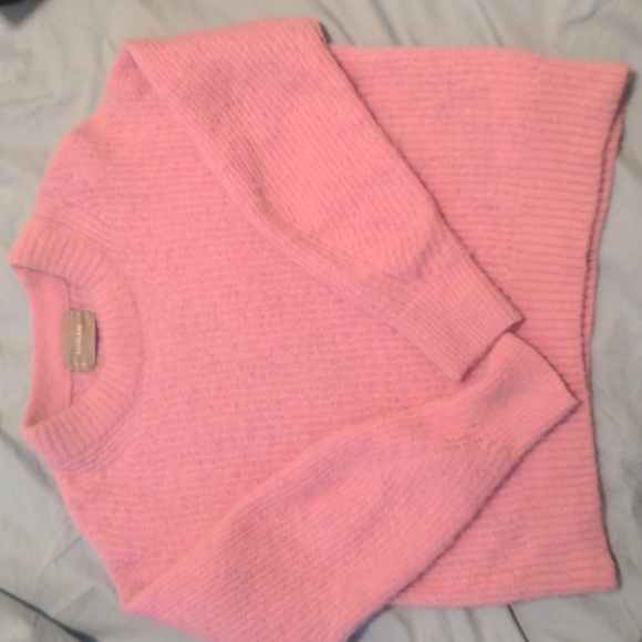 Everlane Oversized Cocoon Alpaca Crew Neck Pullover Sweater in Cool Pink small - Picture 3 of 8
